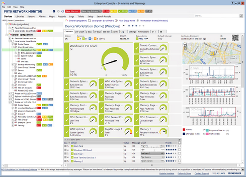 PRTG Enterprise Console — Device Details