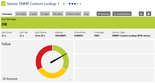 SNMP Custom Lookup Sensor